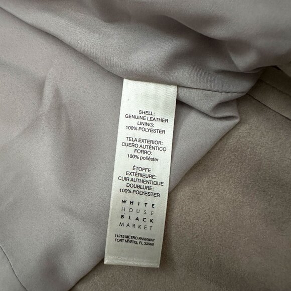 Leather Evening Jacket by White House Black Market - Size S - Picture 5 of 11